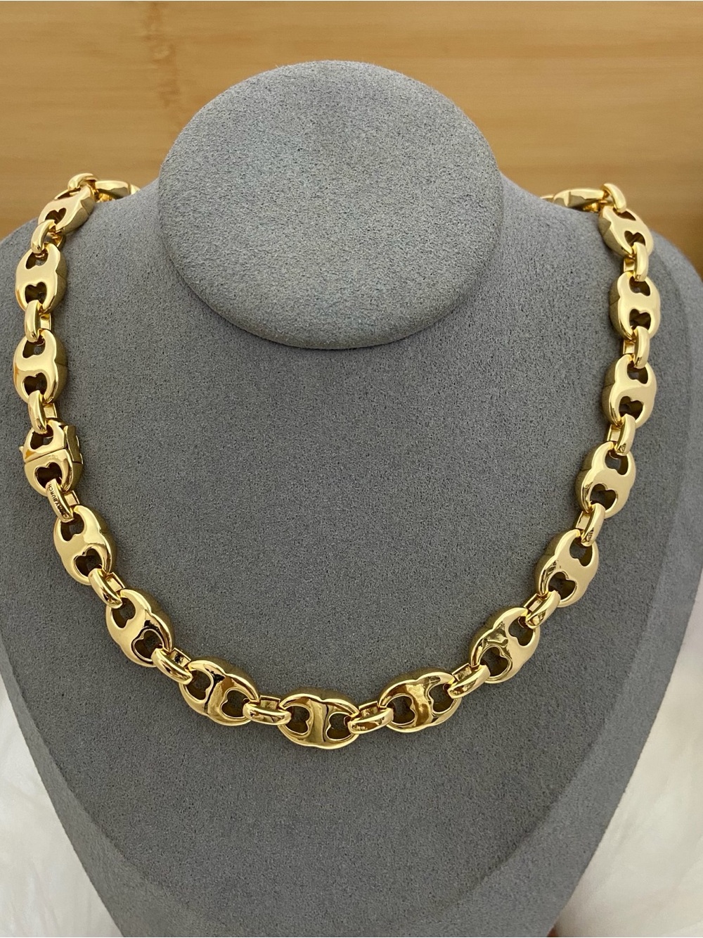 Tory Burch Polished Gold Link Necklace
